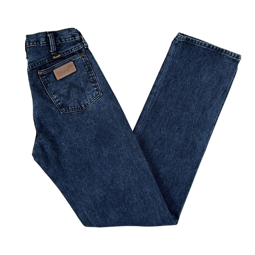 Vintage Wrangler Jeans Mens 28x36 Stonewash Cowboy Cut Straight 13MWZNF 70s USA